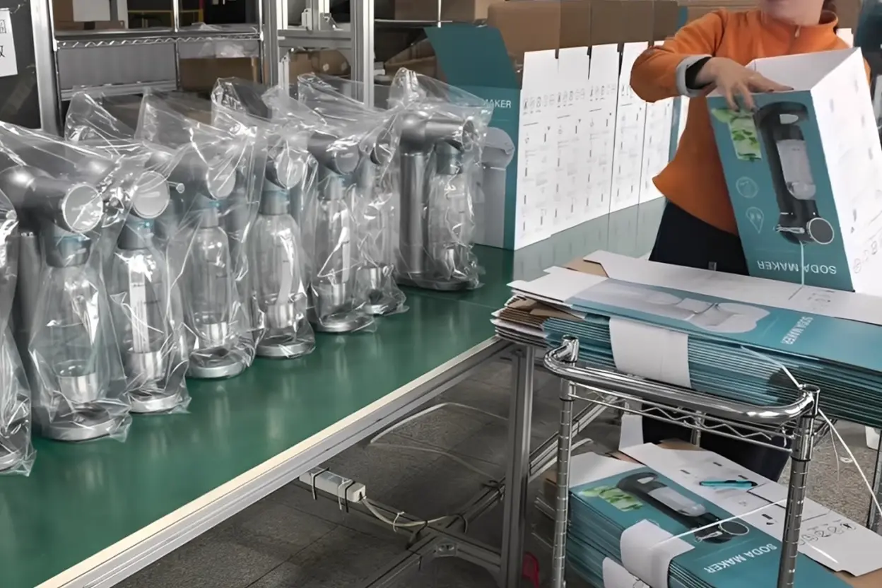 FBA ready packaging and drop testing for soda machines